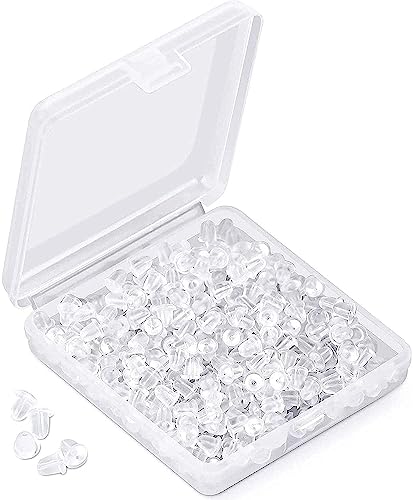 Amazon.com : 50pcs Silicone Earring Backs, Full-Cover Clear Earring Backs,  Dust-Proof, Hypoallergenic Soft Ear Safety Pads Backstops for Stabilize Earring  Studs Hooks (10x6mm) : Arts, Crafts & Sewing